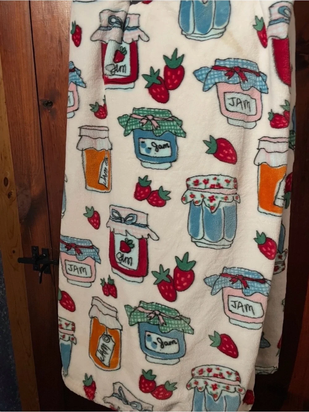 NWT Rachel Roy Designer Plush Oversized Blanket Berry Jams and Jellies